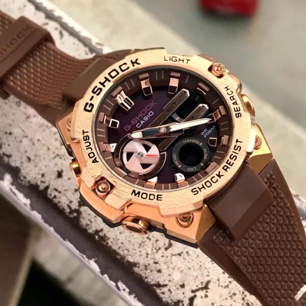 Casio Gshock Gravitymaster GR B100-1A4ER Rosegold Dial Mens Watch - Image 4