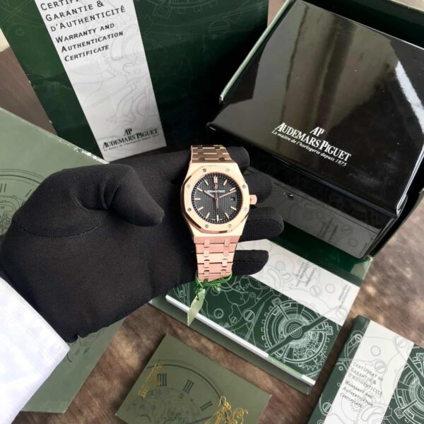 Audemars Piguet Royal Oak OffShore Automatic Rosegold Black Dial Premium Mens Watch - Image 8