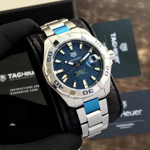 Tag Heuer Aquaracer Calibre 5 Blue Dial Automatic Authentic Quality Men’s Watch - Image 5