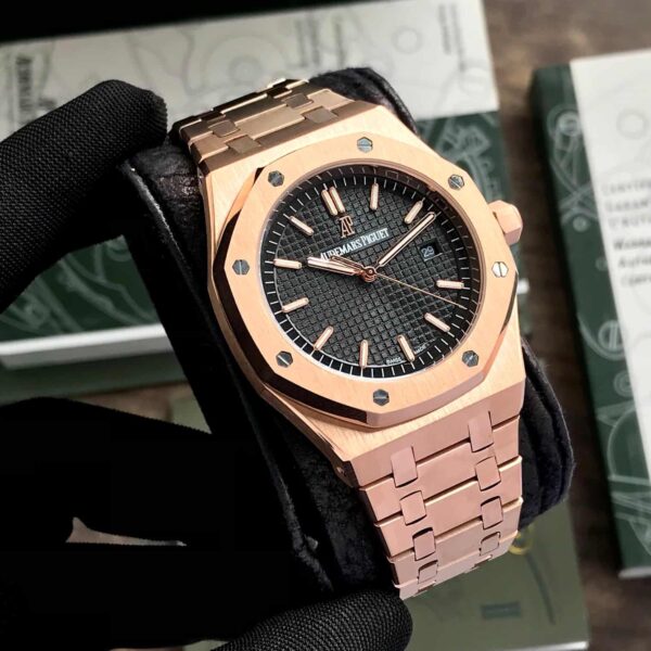 Audemars Piguet Royal Oak OffShore Automatic Rosegold Black Dial Premium Mens Watch - Image 4