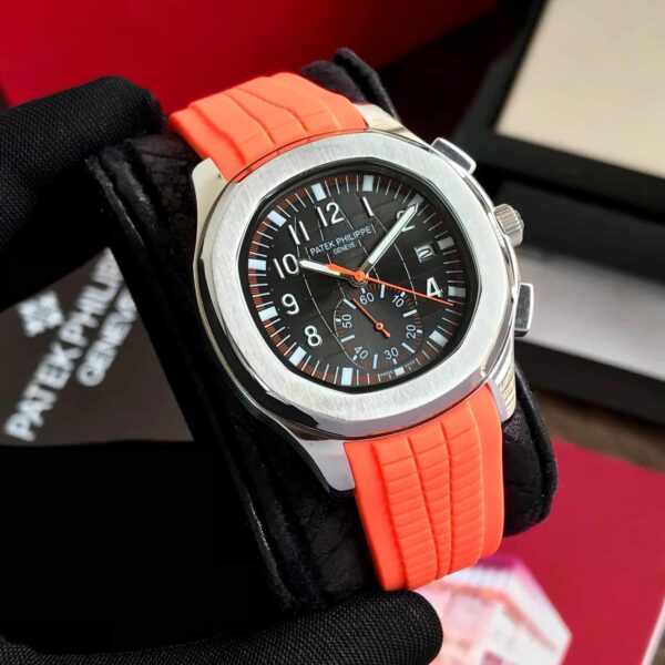 Patek Philippe Aquanaut Chronograph 5968A Orange Strap Automatic Men’s Watch