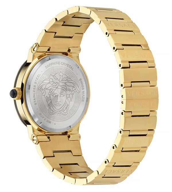 VERSACE VE7G00323 Greca Logo Moonph Full gold Analog Womens Watch - Image 8