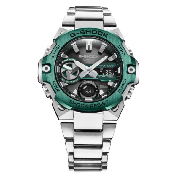 Casio Gshock G-Steel GST-B400 Stainless Steel Green Dial Men’s Watch - Image 4