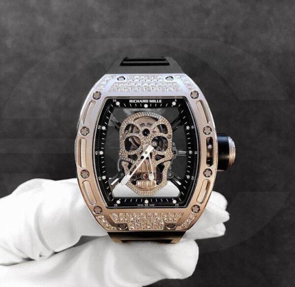 Richard Mille RM052 Skull White Diamond  Semi ETA Machinery - Image 4