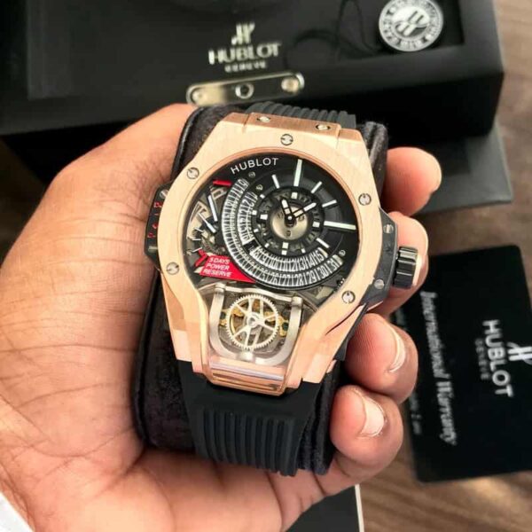 Hublot MP MP-09 Tourbillon Bi-Axis King Rosegold Black Dial Men’s Watch