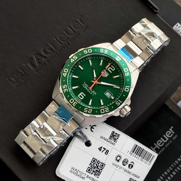 Tag Heuer Formula Limited Edition Green Dial Authentic Quartz Watch For Mens - Image 4