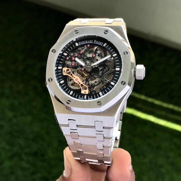 Audemars Piguet Royal Oak Open Worked Silver Skeleton Dial Automatic Men’s - Image 3