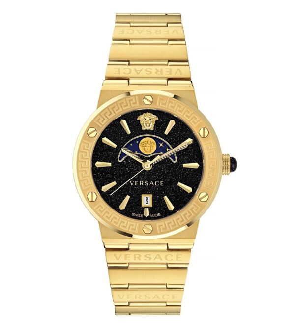 VERSACE VE7G00323 Greca Logo Moonph Full gold Analog Womens Watch - Image 2