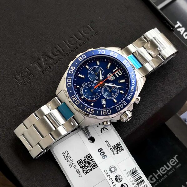 Tag Heuer Formula 1 Chronograph Blue Dial Authentic Men’s Watch - Image 5