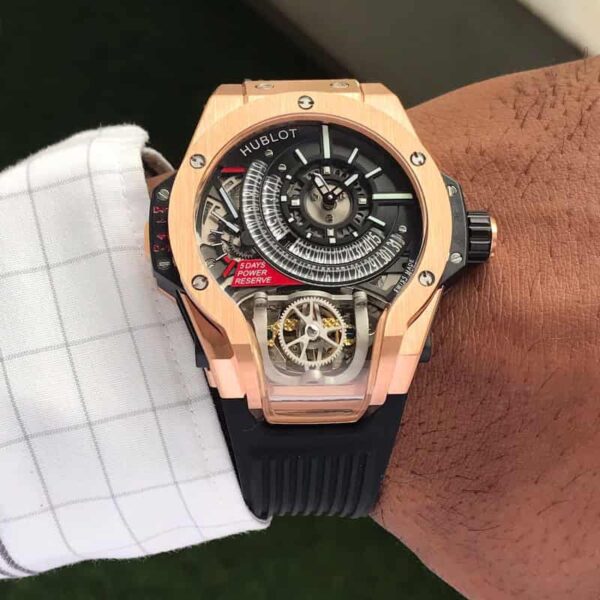 Hublot MP MP-09 Tourbillon Bi-Axis King Rosegold Black Dial Men’s Watch - Image 5