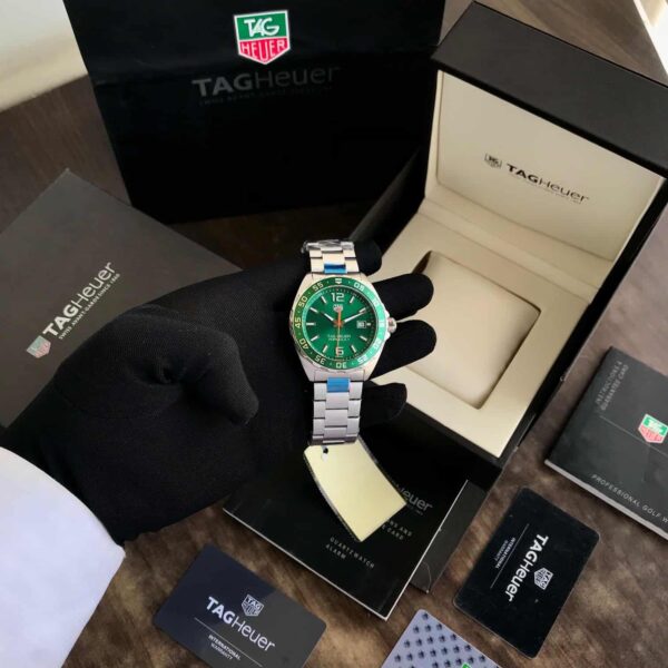 Tag Heuer Formula Limited Edition Green Dial Authentic Quartz Watch For Mens - Image 6