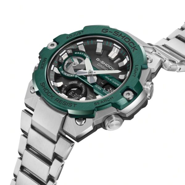 Casio Gshock G-Steel GST-B400 Stainless Steel Green Dial Men’s Watch - Image 5