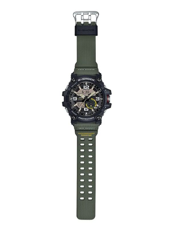 Casio G-Shock Mudmaster GG-1000-1A3DR Black Analog-Digital Dial Green Resin Strap Men's Watch G662 - Image 14