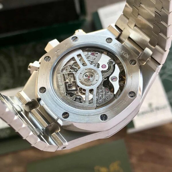 Audemars Piguet Royal Oak 50th Anniversary Chronograph’s Silver Green Dial Swiss ETA - Image 10