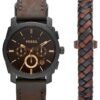 Fossil FS5251 Japanese Brown Dial & Brown Leather Strap Men’s Watch - Image 2