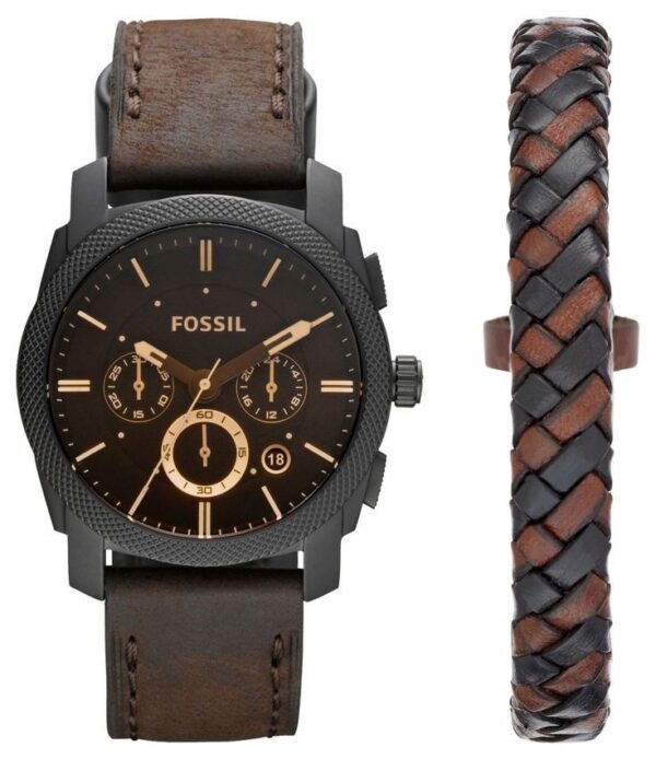 Fossil FS5251 Japanese Brown Dial & Brown Leather Strap Men’s Watch - Image 2