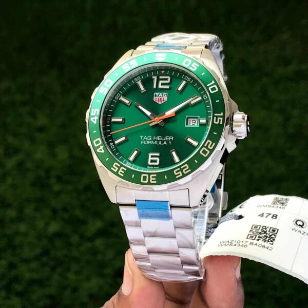 Tag Heuer Formula Limited Edition Green Dial Authentic Quartz Watch For Mens - Image 3