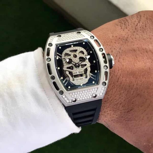 Richard Mille RM052 Skull White Diamond  Semi ETA Machinery - Image 5