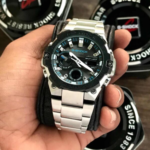 Casio Gshock G-Steel GST-B400 Stainless Steel Black Dial Men’s Watch