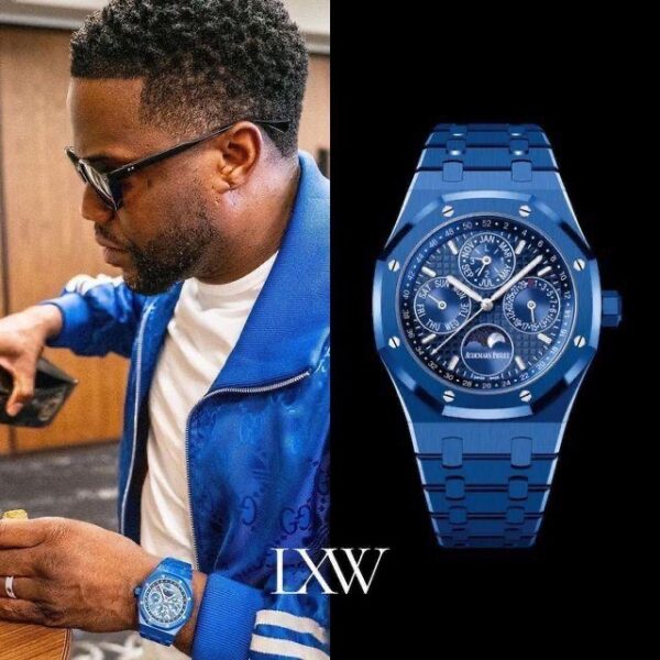 Audemars Piguet's New Royal Oak Perpetual Calendar watch Blue Dial Automatic Mens Watch - Image 7