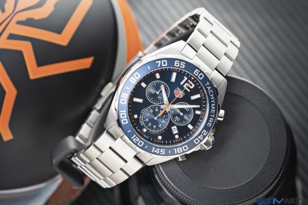 Tag Heuer Formula 1 Chronograph Blue Dial Authentic Men’s Watch - Image 6