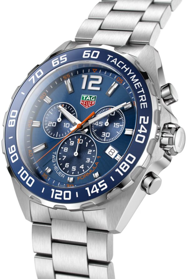 Tag Heuer Formula 1 Chronograph Blue Dial Authentic Men’s Watch - Image 3