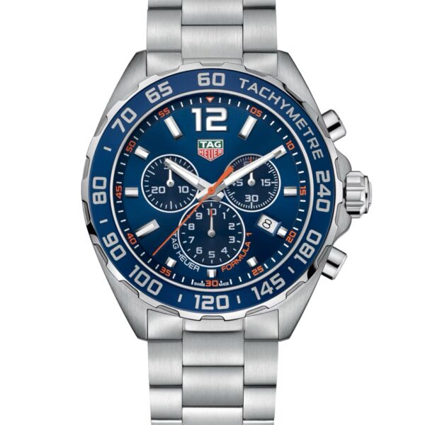 Tag Heuer Formula 1 Chronograph Blue Dial Authentic Men’s Watch - Image 2