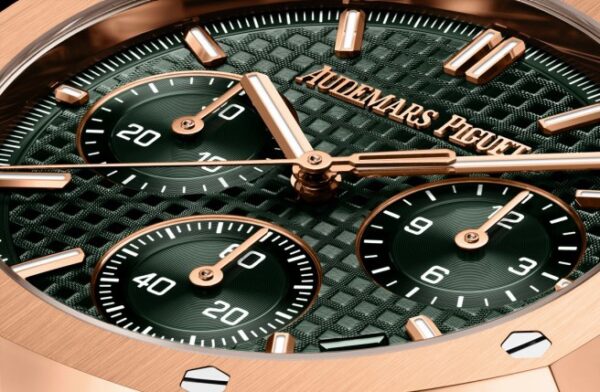 Audemars Piguet Royal Oak 50th Anniversary Chronograph’s Rosegold Green Dial Swiss ETA - Image 6