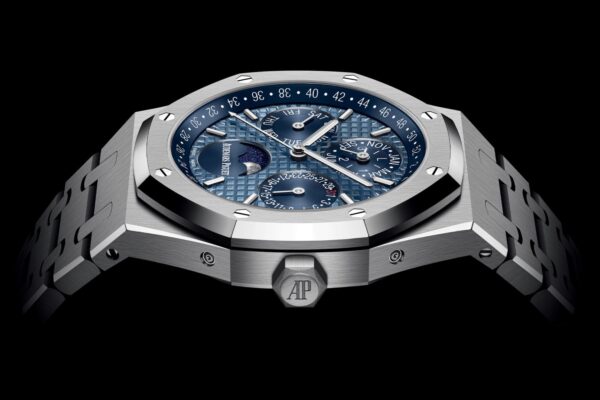 Audemars Piguet Perpetual Calendar Open Worked Silver Blue Dial Automatic Mens Watch - Image 5