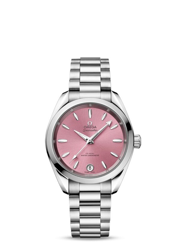 Omega Aqua Terra Shades Co-Axial Master Chronometer Silver Pink 34 mm Women’s Watch - Image 3