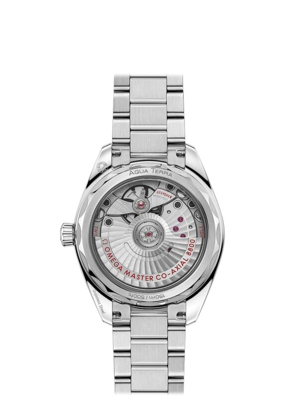 Omega Aqua Terra Shades Co-Axial Master Chronometer Silver Pink 34 mm Women’s Watch - Image 7