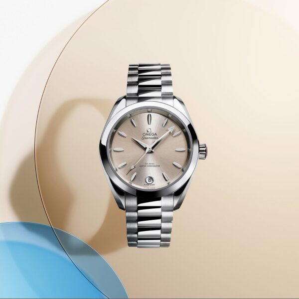 Omega Aqua Terra Shades Co-Axial Master Chronometer Silver Cream 34 mm Women’s Watch - Image 3