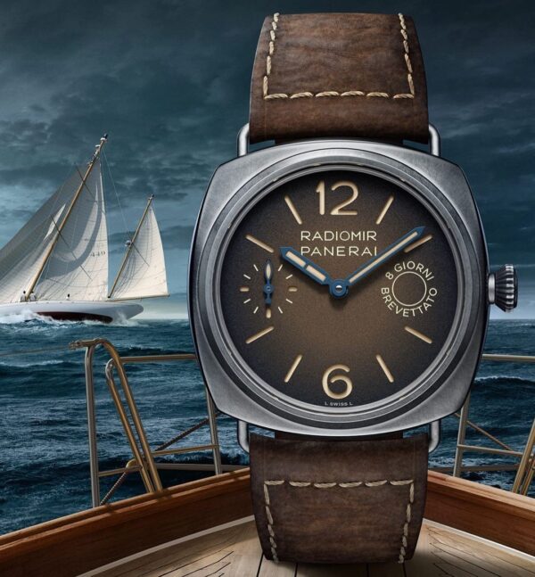 The new Panerai Radiomir Otto Giorni Brown Swiss Made Automatic Mens Watch - Image 2