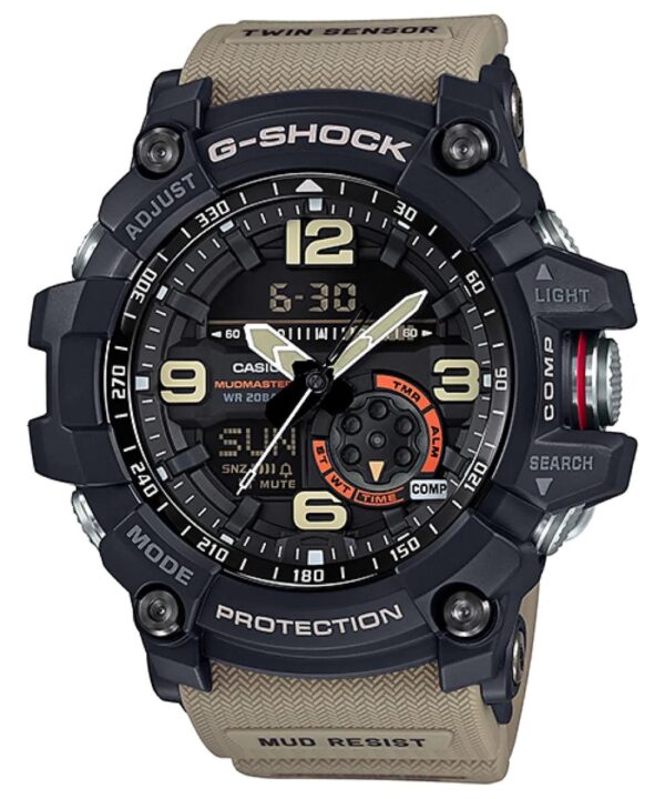 Casio G-Shock Mudmaster GG-1000-1A5DR Black Analog-Digital Dial Brown Resin Strap Men's Watch G661 - Image 2