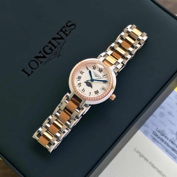 Longines Primaluna Rosegold & Steel Diamond Women'S Watch - Image 2