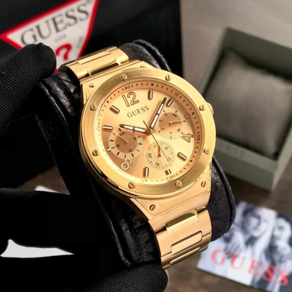 GUESS GW0454G2NStainless Steel Gold Tone Chronograph Men's Watch - Image 3