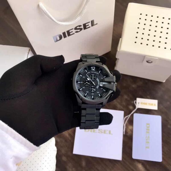 Diesel Mega Chief DZ4283 Full Black Chronograph Mens Watch - Image 10