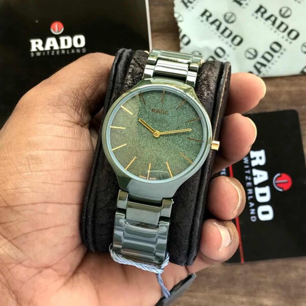 Rado True Thinline Green Ceramica Japanese  Unisex Watch