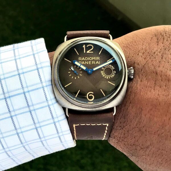 The new Panerai Radiomir Otto Giorni Brown Swiss Made Automatic Mens Watch - Image 5