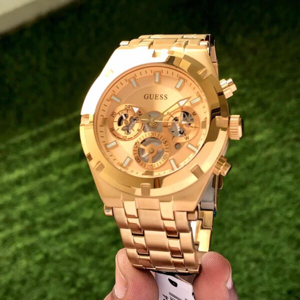 Guess GW0260G4 Chronograph’s Gold Tone Stainless Steel Mens Watch - Image 3