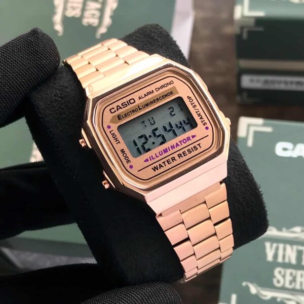 Casio Vintage Retro Collection A168WGG-1B Rosegold Unisex Watch