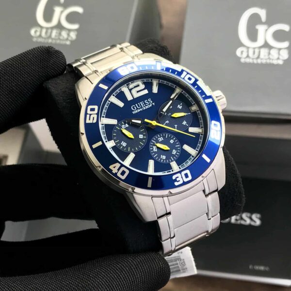 Guess W1249G2 TREK Round Quartz Blue Dial Chronograph Men’s Watch - Image 4