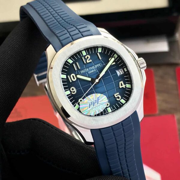 Patek Philippe 5168G Aquanaut Silver Blue Swiss ETA Premium’s Mens Watch