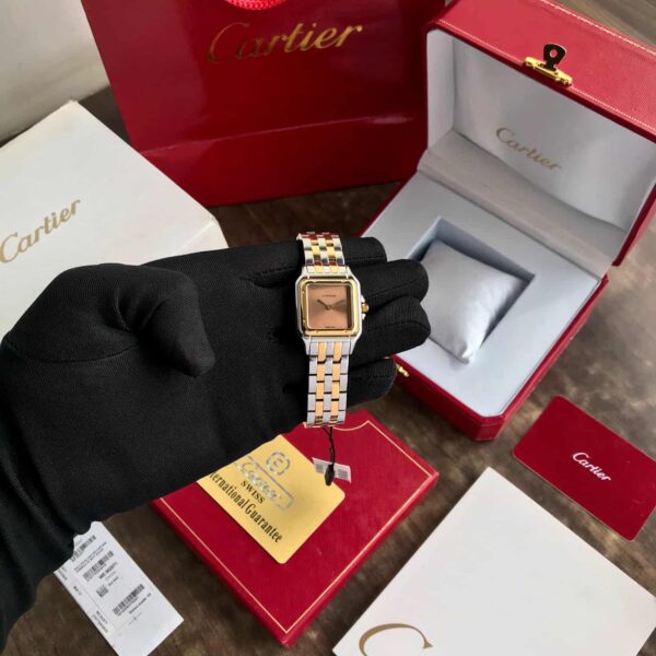 Cartier De Panthere Two Tone Brown Premium Stainless Steel Womens Watch - Image 4