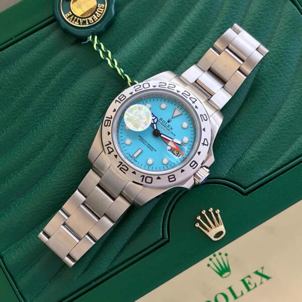 Rolex Explorer Tiffany Dial Automatic Men’s Watch - Image 3