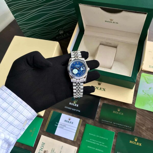 Rolex Date Just 41 Blue Roman Numeral Dial Men’s Watch - Image 10