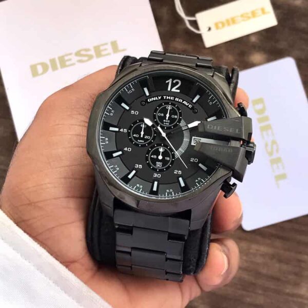 Diesel Mega Chief DZ4283 Full Black Chronograph Mens Watch