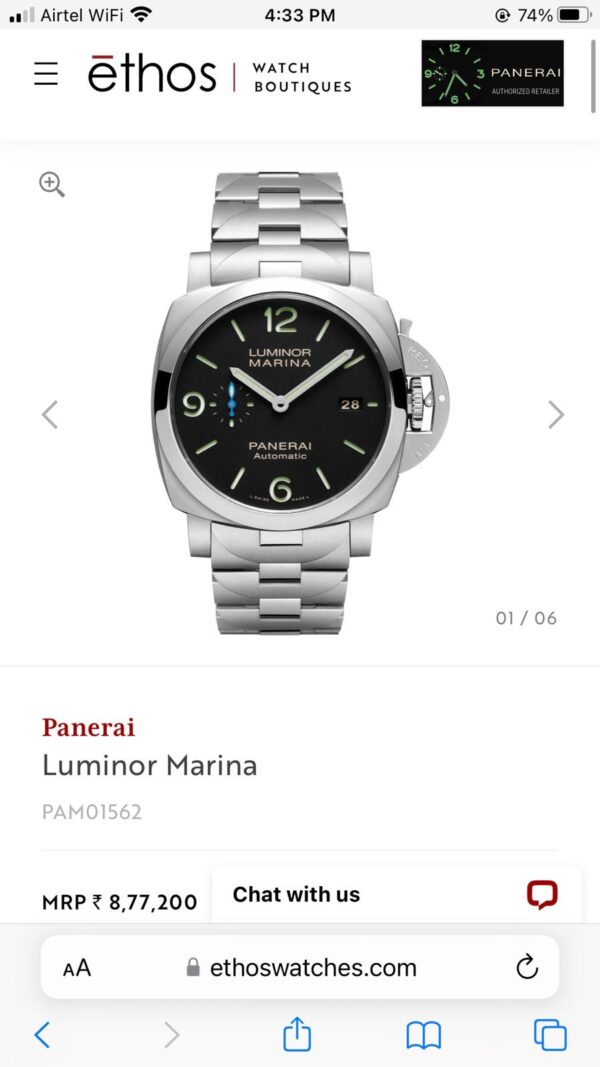 Luminor Panerai Marina Swiss Automatic Premium Men’s Watch - Image 2