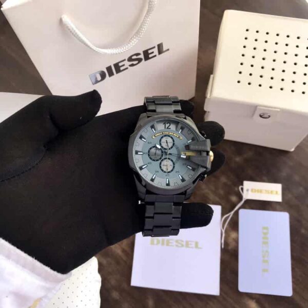 Diesel Mega Chief DZ4379 Black & Grey Chronograph Mens Watch - Image 7