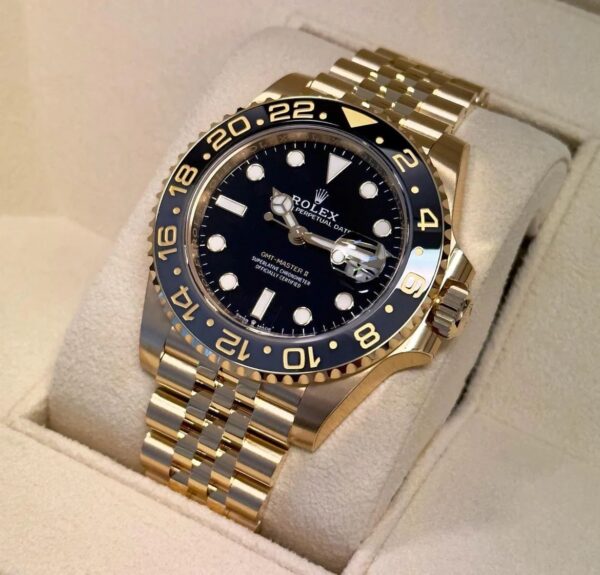 Rolex GMT Master || Full Gold Swiss ETA Movement 3255 Clean - Image 7